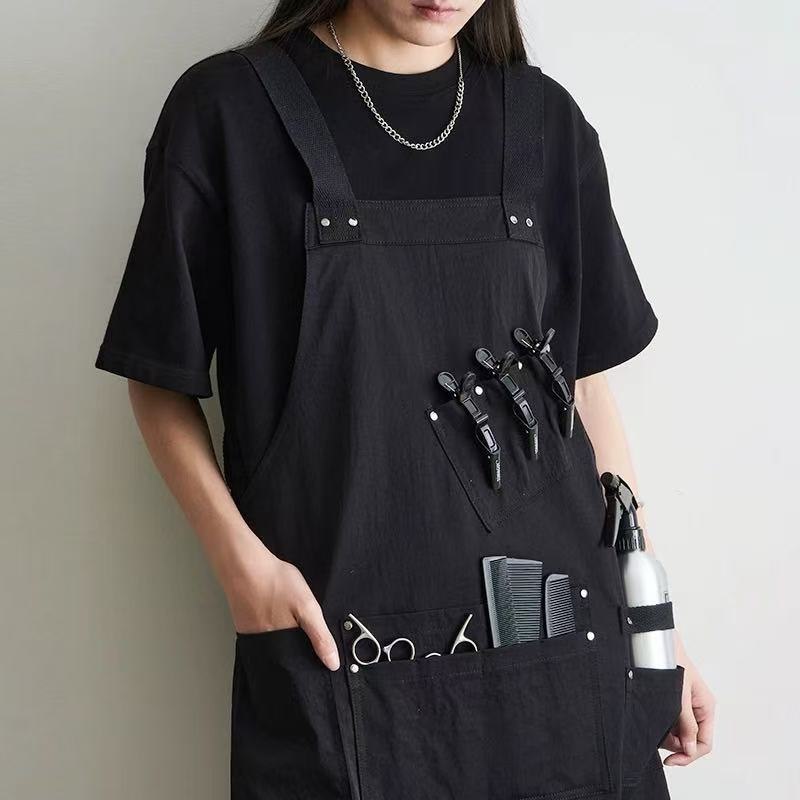 理发店围裙造型师定制logo