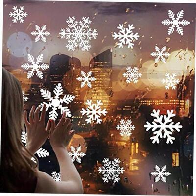Christmas Snowflake electrostatic sticker Window stickers