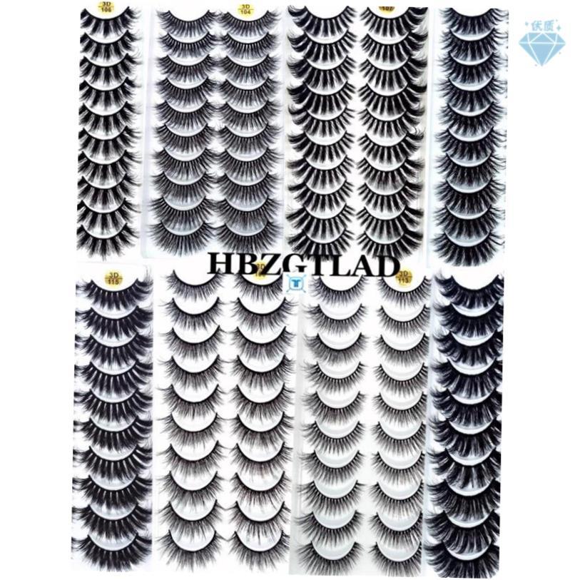 NEW 3/5/10 pairs 100% Real Mink Eyelashes 3D Natural False