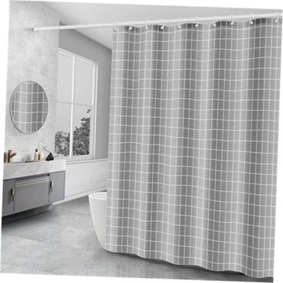 The bathroom shower curtain checkered PEVA Environmental