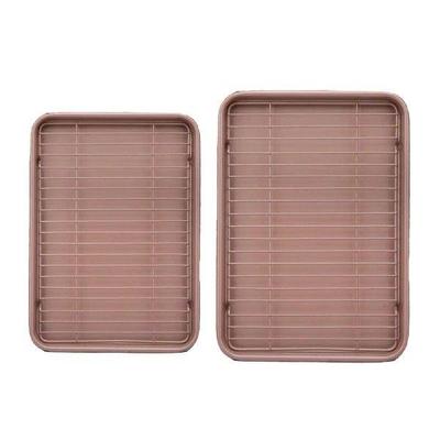 Baking Sheet with Rack Set, Nonstick Cookie Pan, Thick