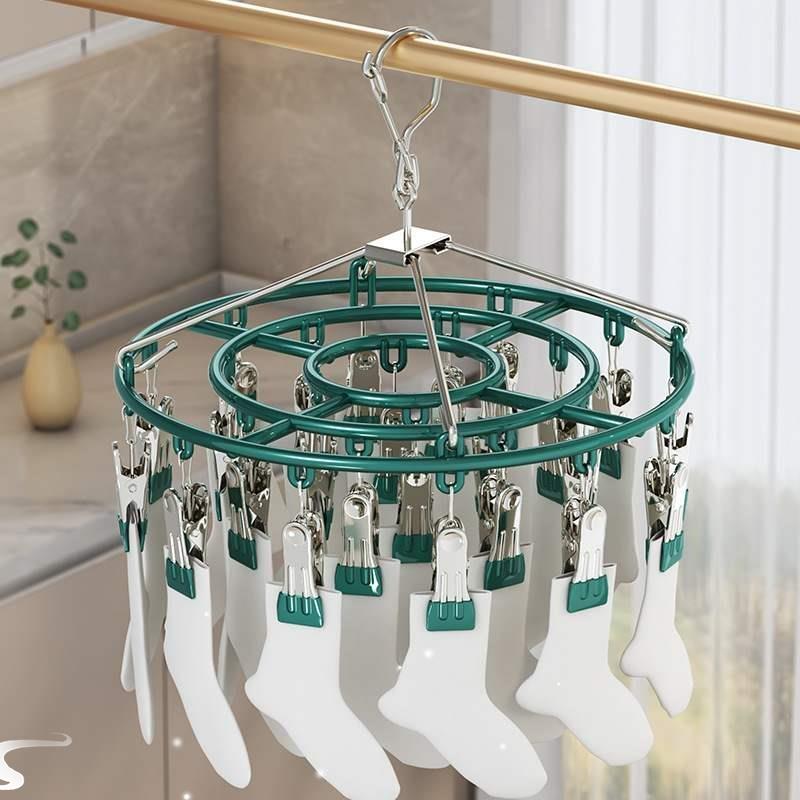 Bold circular impregnated plastic multi head sock rack, bal