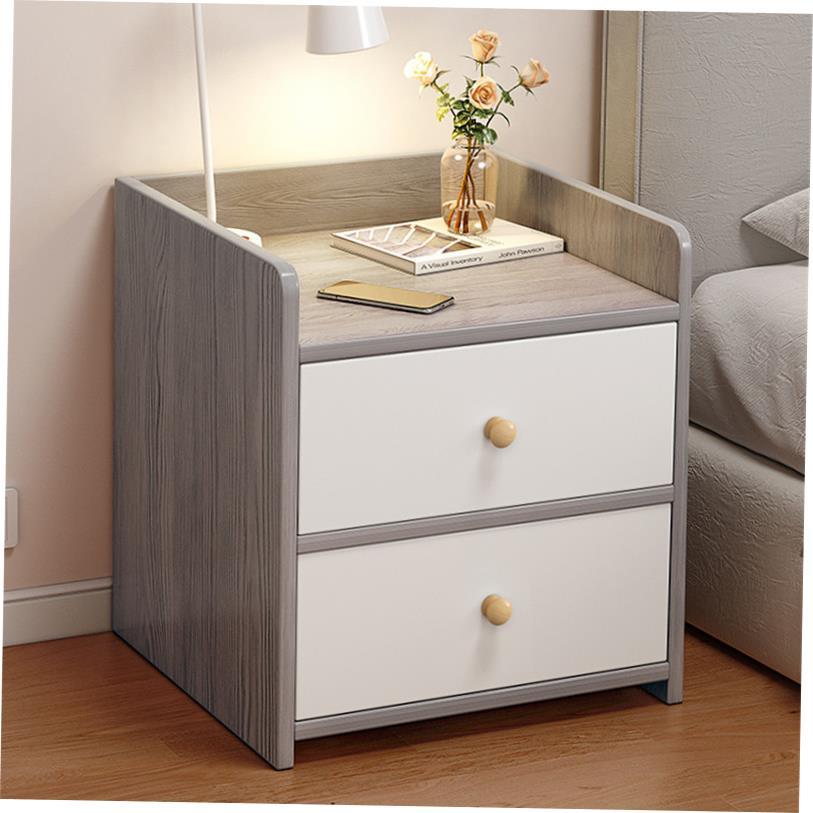 Mini Bedside Table Ultra Narrow Rounded Corner Locker