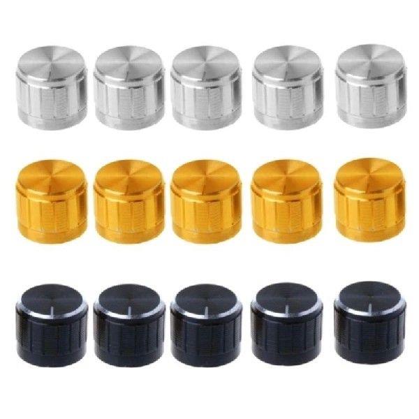 YD61 10Pcs Potentiometer Control Knob 6mm Shaft Hole