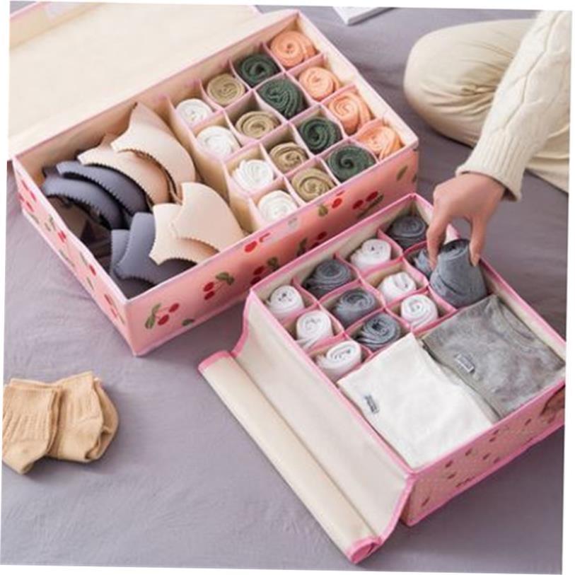 内衣储物箱壁橱组织者抽屉短袜
