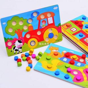 1 Set Montessori Wooden Toys Puzzles Tangram Jigsaw Board Ed