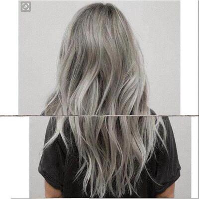 100ml Permanent Super Hair Dye Cream Sliver Gray Color Non-T