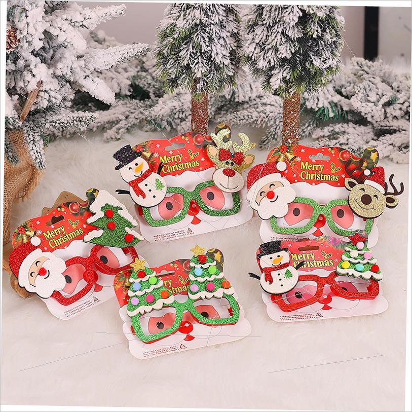 Christmas cartoon Father Christmas glasses gift圣诞老人眼镜