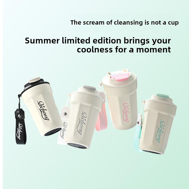 vacuum water coffee cup mug bottle stainless steel portable