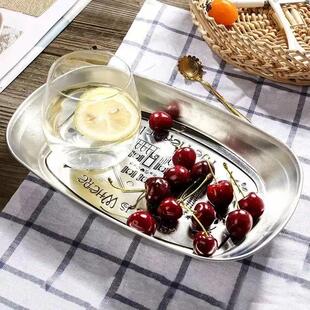 Kitchen Outdoor Picnic Tools Random Pattern Fruit Plate Snac