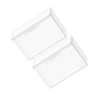 2 Pcs Card Storage Box Playing Organizer Home Case Holder