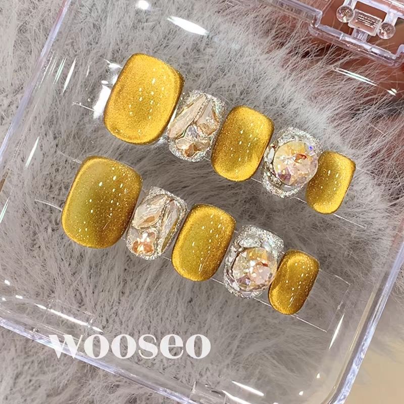 纯手工穿戴甲短款高级感