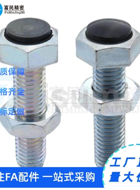聚氨酯止动螺栓 肩型 螺丝螺母螺栓外六角粗牙SSTS M10  12