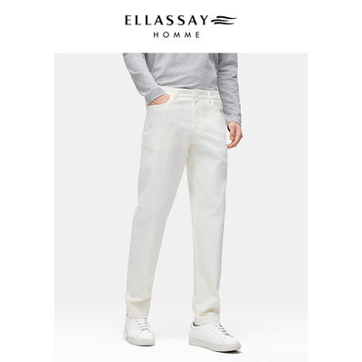 ELLASSAY歌力思男装26年新款舒适百搭简约带弹休闲裤EME371K00200