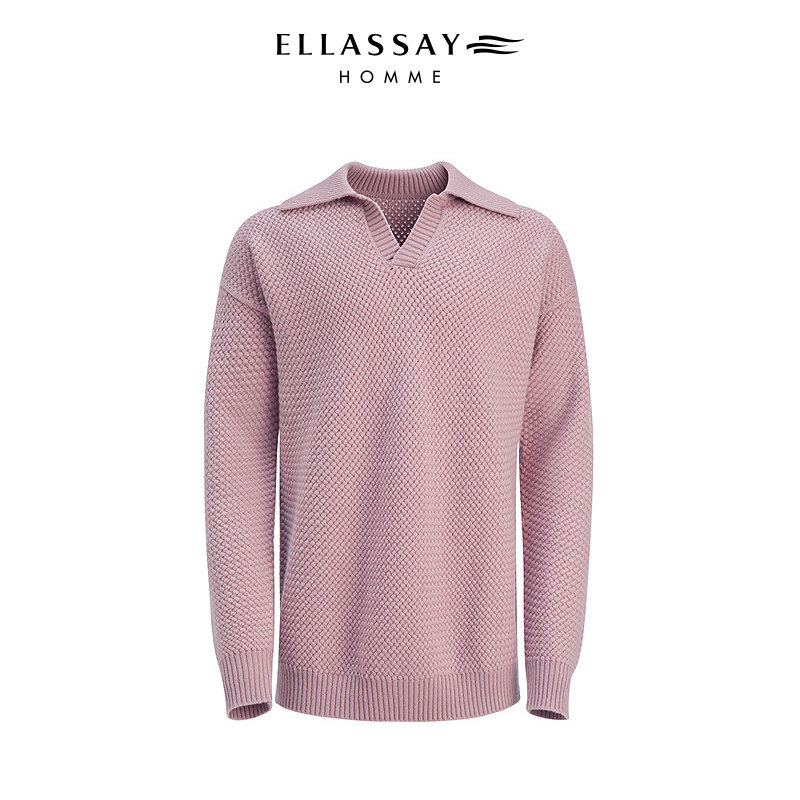 【秀场同款】ELLASSAY歌力思男装25年秋冬开领毛衣EME363M02300