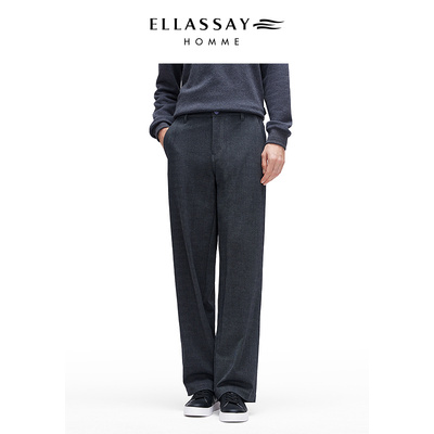 ELLASSAY歌力思男装2025年秋冬四面弹仿牛仔裤EME364K01600