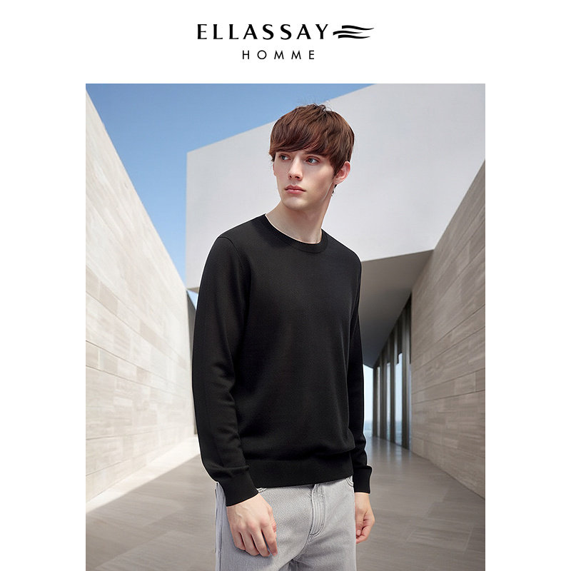 ELLASSAY歌力思男装2025秋冬100%山羊绒软糯保暖毛衫EME364M02800