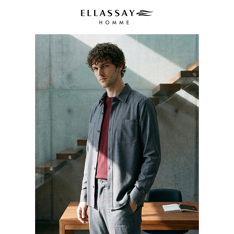ELLASSAY歌力思男装衬衫夹克外套