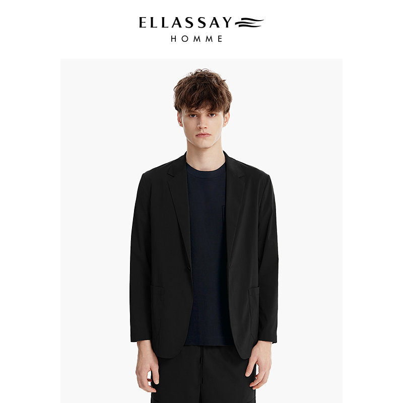 【零压系列】ELLASSAY歌力思男装25年夏防泼水桑蚕丝西装可收纳