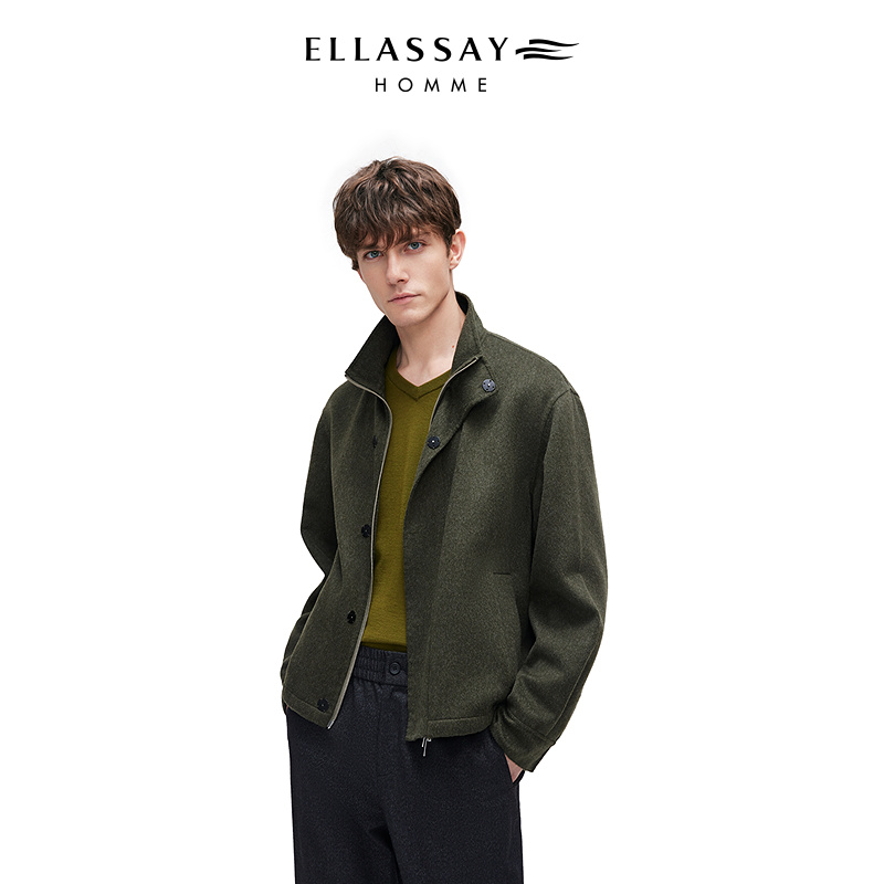 ELLASSAY歌力思男装2025年秋冬羊绒舒适外套EME364W02100