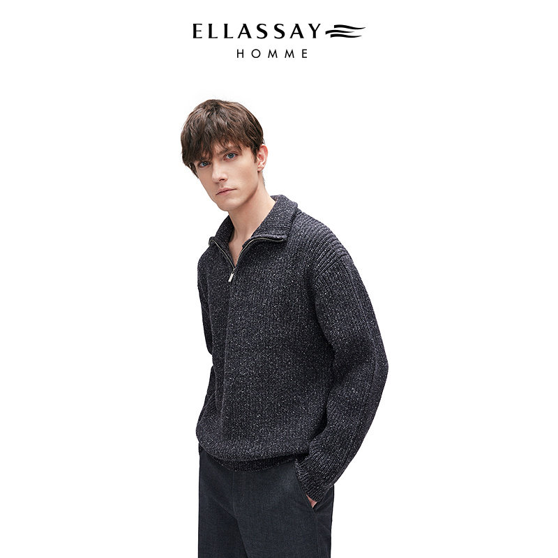 ELLASSAY歌力思男装2025年秋冬澳洲羊毛毛衫EME363M00400