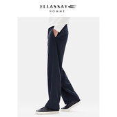 ELLASSAY歌力思男装 裤 澳大利亚美丽诺羊毛马裤 呢工艺西装