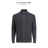 ELLASSAY歌力思男装 25年秋冬拉链行政夹克静奢风外套EME363M00600