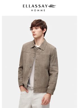 ELLASSAY歌力思男装2025年秋冬法国进口皮夹克EME364X01800