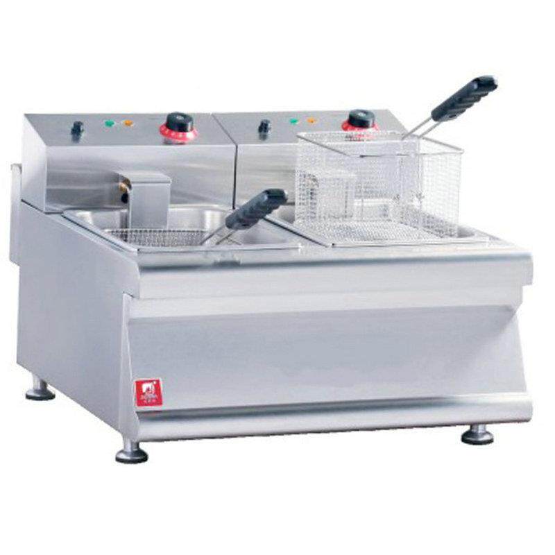 佳斯特tef-8 8电炸炉 商用双缸双筛油炸锅机大容量台式双缸电炸炉