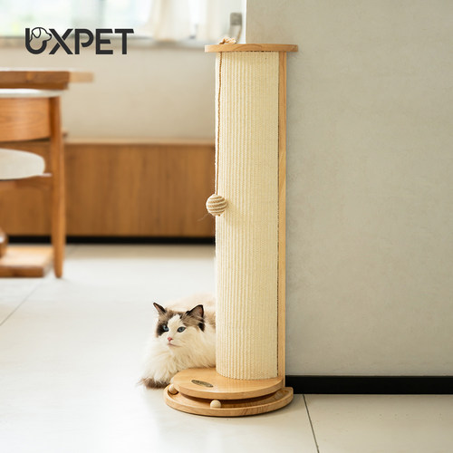 优小派墙角剑麻猫抓柱立式靠墙猫抓板转角猫爬架防猫抓沙发保护