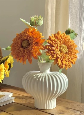 仿真向日葵玄关茶几插花装饰摆件