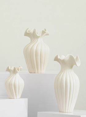 陶瓷花瓶水培花插简约装饰品摆件