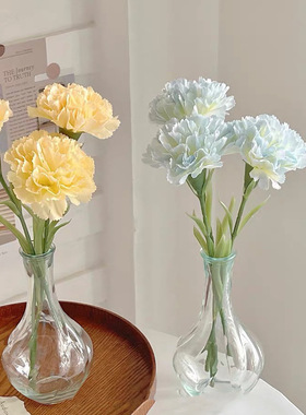 康乃馨花仿真花客厅装饰花束摆件