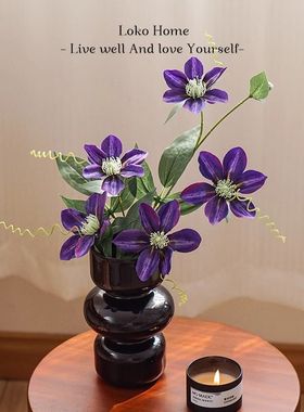 仿真花束家居客厅装饰插花瓶摆件