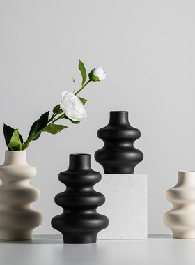 陶瓷花瓶高级感水培插花装饰摆件