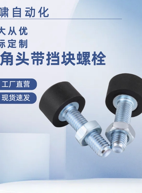 圆头缓冲型TDC62-M3/M4/M5-L10L15L20L25L30L40 带聚氨酯止动螺栓