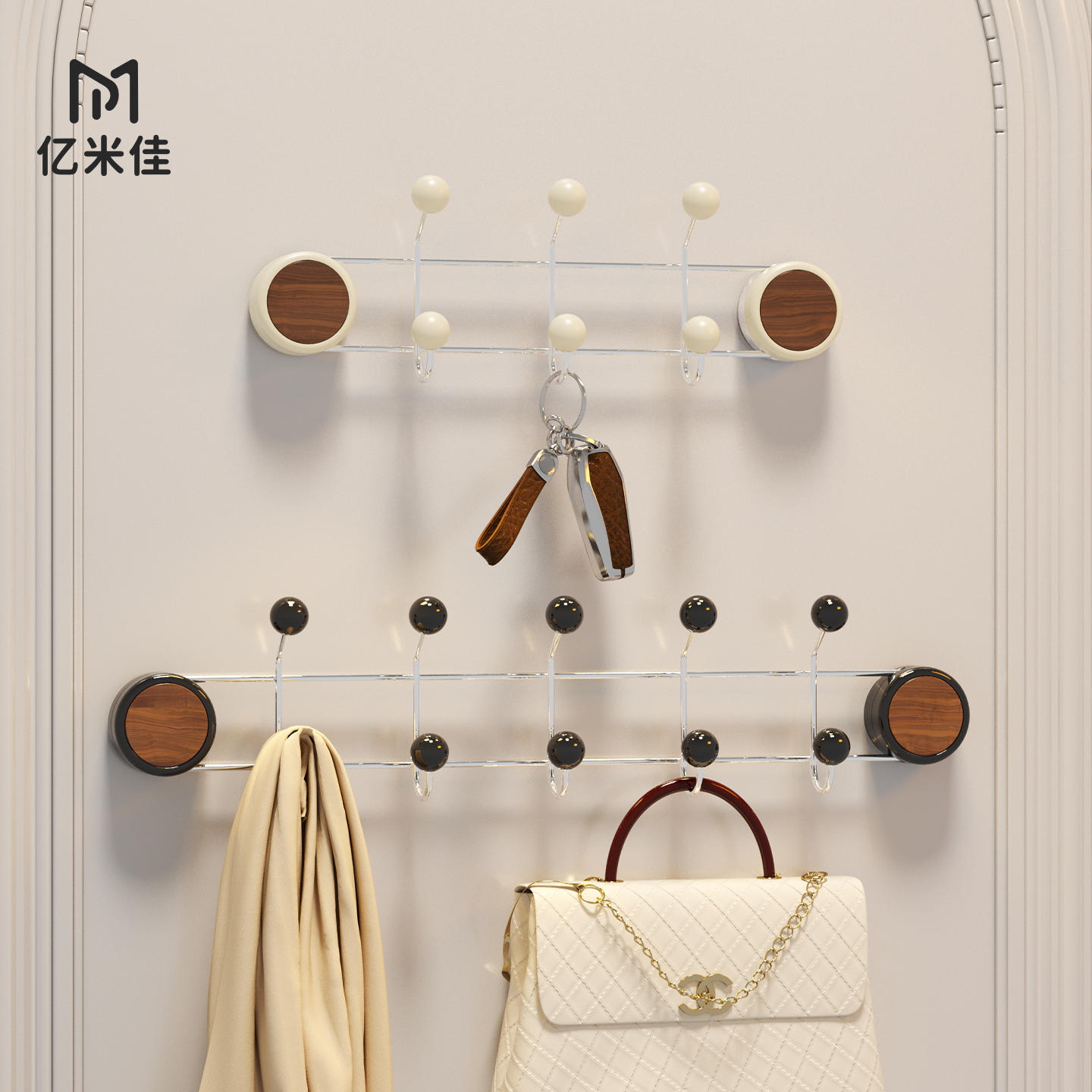 吸盘铁艺挂钩免打孔强力承重卫生间门后挂衣架墙上壁挂挂钩置物架