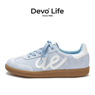 Devo/的沃德训鞋复古经典平底系带男女百搭休闲运动鞋子女鞋25042
