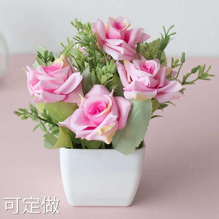 仿真花套装落地客厅迷你摆件室内装饰塑料花艺餐桌小盆景花卉盆栽