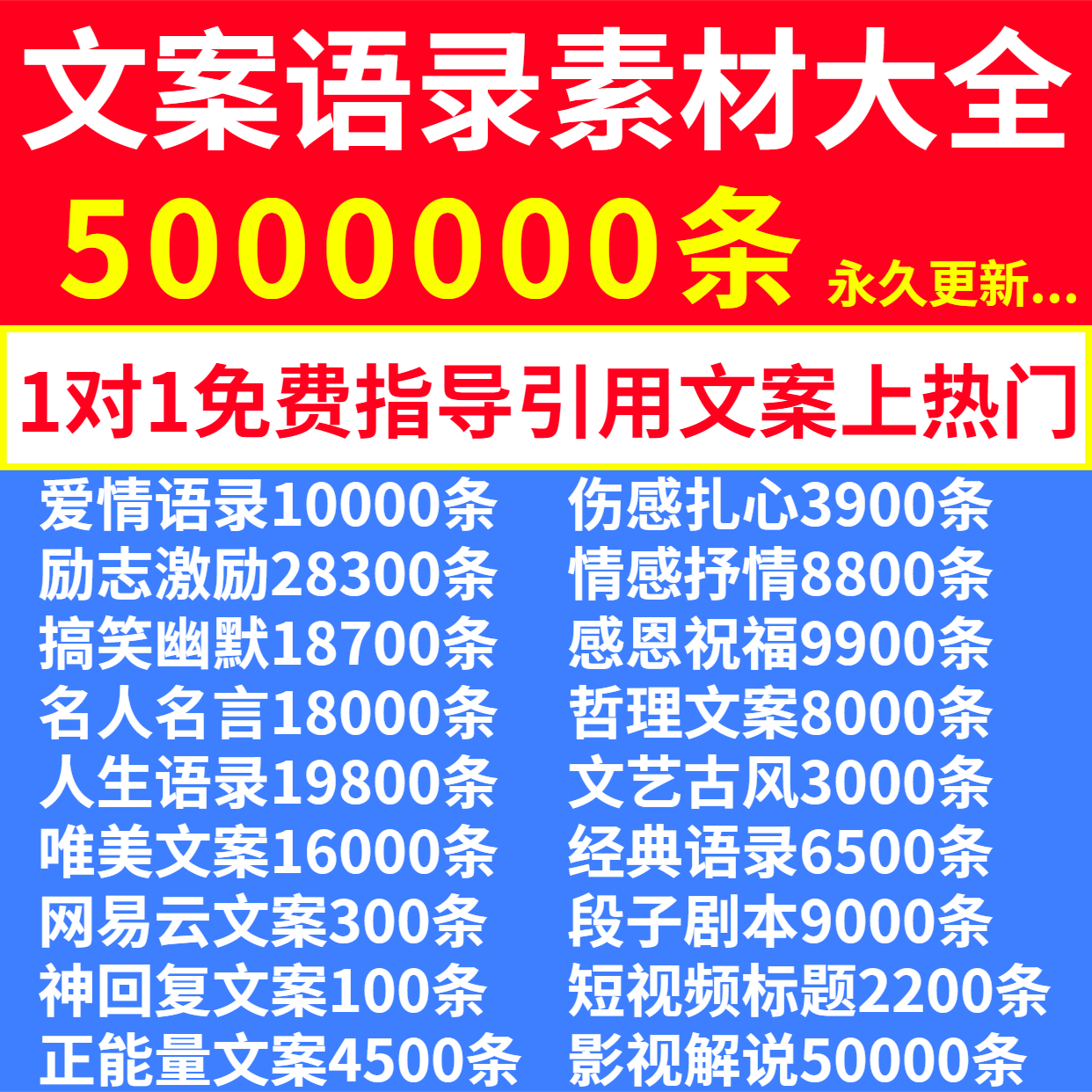 抖音文案语录大全情感素材短视频书单号励志语录口播搞笑段子剧本