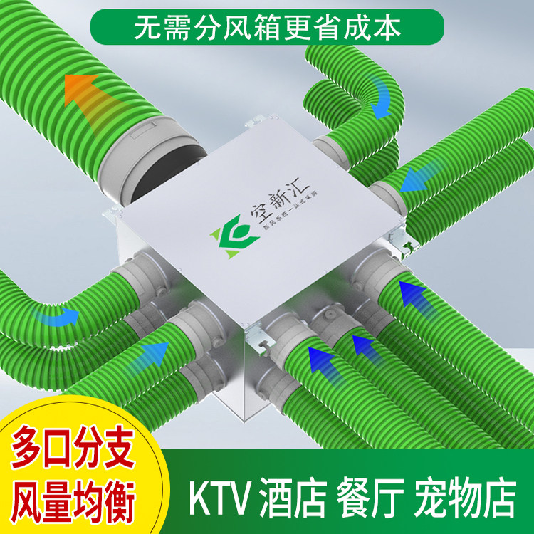 商用新风系统强力多孔排风机KTV台球室火锅店网吧换气抽风排风机