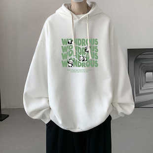 卫衣无口袋男连帽无兜校服里面穿的衣服特大码胖子不显大肚子帽衫