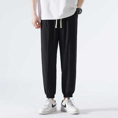 九分束脚裤冰丝休闲速干无字裤子