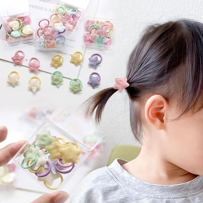 10个装~儿童头绳亮片爱心发绳扎小啾啾拇指发圈婴幼儿不伤发皮筋
