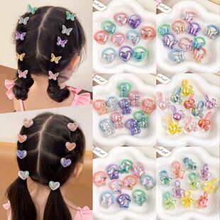 头绳女童爱心蝴蝶高弹力皮筋儿童不伤发拇指发圈小女孩扎头发发绳