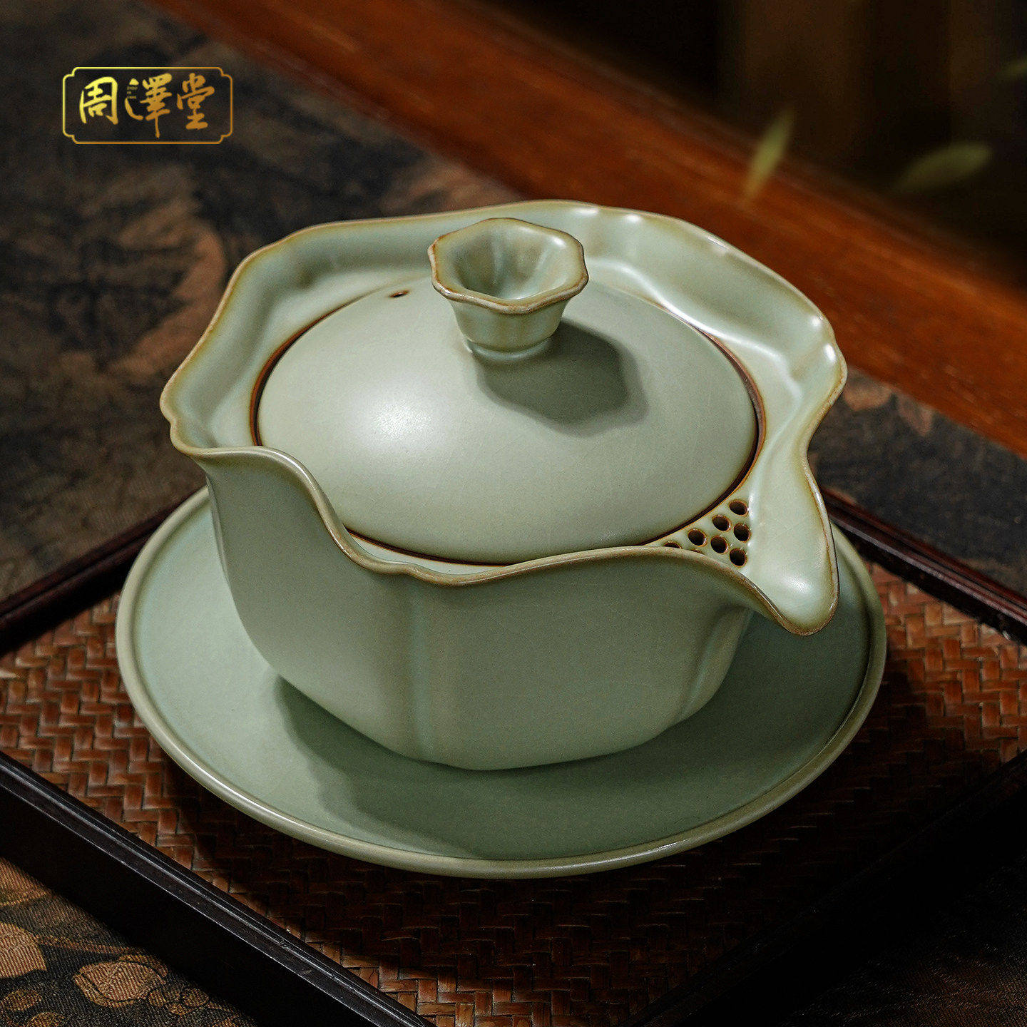 汝窑快客杯手抓盖碗茶杯单茶碗开片可养快客杯景德镇汝瓷手工复古,餐饮具,盖碗,淘宝优惠券,粉丝福利购,淘宝优惠卷