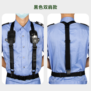 匍匐者执法记录仪肩带胸前佩戴固定背夹挂绳胸卡吊装腰包配件绑带