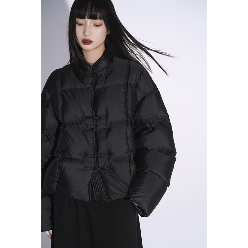 新中式盘扣短款LOUZING羽绒服