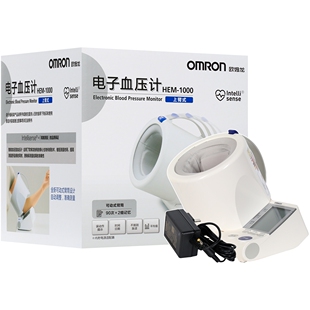 上臂式 电子血压计 1台 HEM 内附电源适配器 1000 欧姆龙