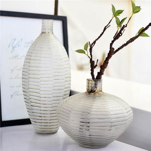 欧式复古风匠人手工雕刻彩色玻璃居家装饰品J2-5花瓶摆件自由组合